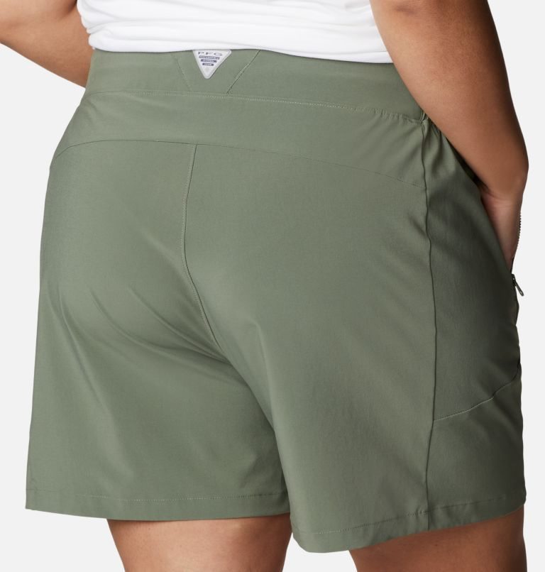 Women's Columbia PFG Tidal II Shorts Olive | Plus Size CA-X1A0L